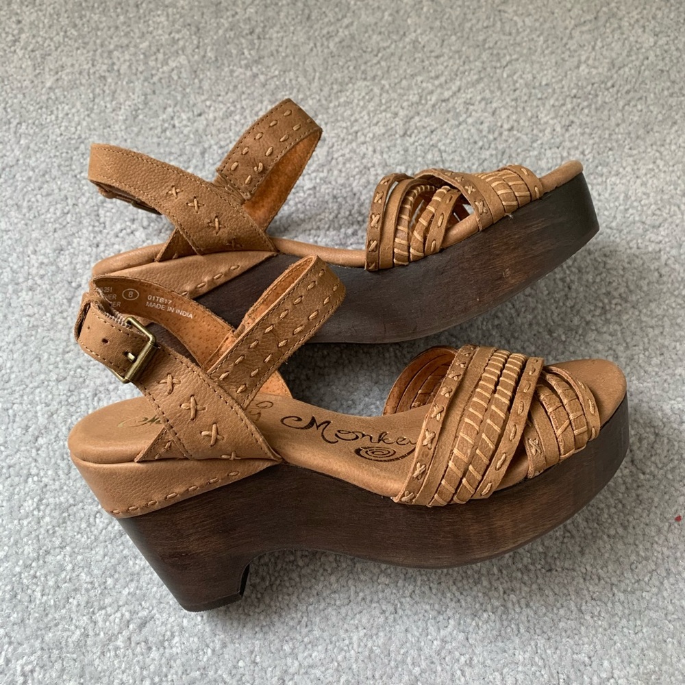 Naughty Monkey Calla Leather Platform Sandal - image 4